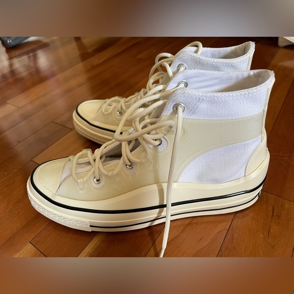 Converse Street Utility Chuck 70 Utility High Top sz 8.5 White/Egret/Black - Picture 3 of 7